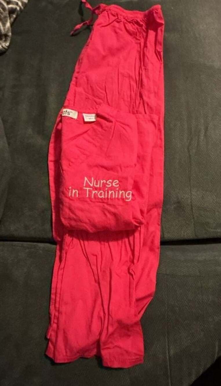Talbots Nurse in Training Pink Scrub Set Size S